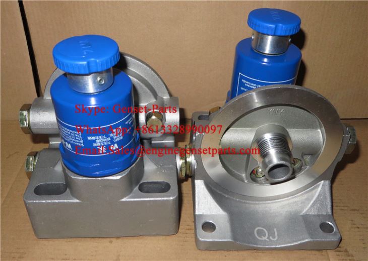PL420 BF1383-O Baldwin Aluminium Fuel Filter Base Plate Diesel Filter Head With Pump Spin On Thread Size M14X1.5 M16X1.5